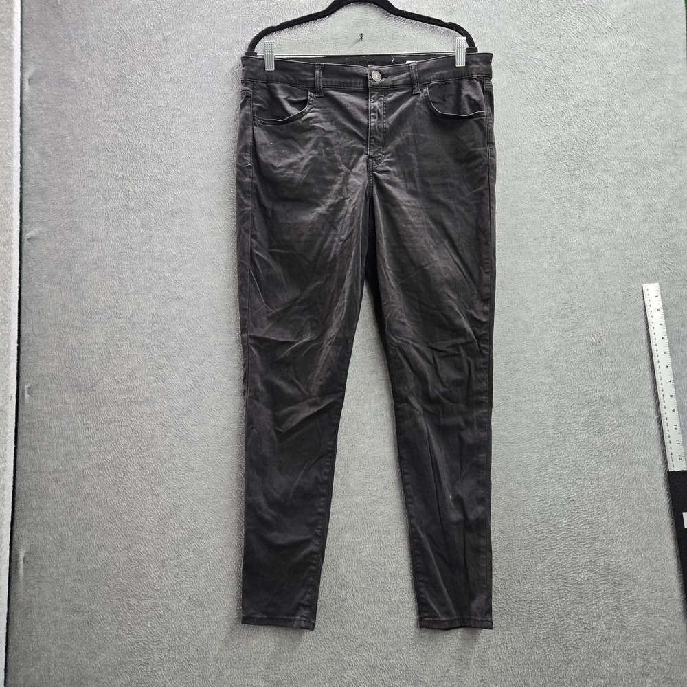 American Eagle Women Jeans US 16 Black Jegging 28" Inseam READ